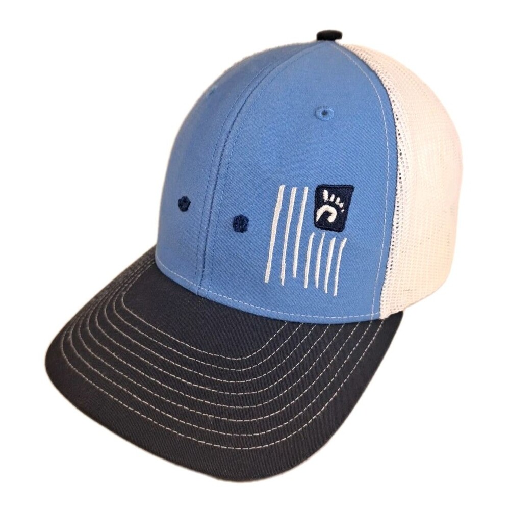 Hang Ten Surfer Trucker Hat Mesh Snapback Adjustable Embroidered Cap Unisex EUC